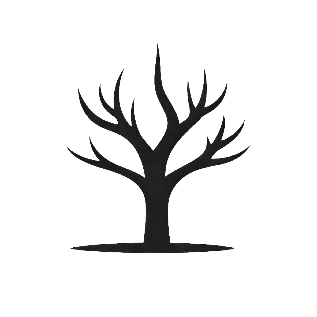 Family Atlas app icon, a black branching tree on white.